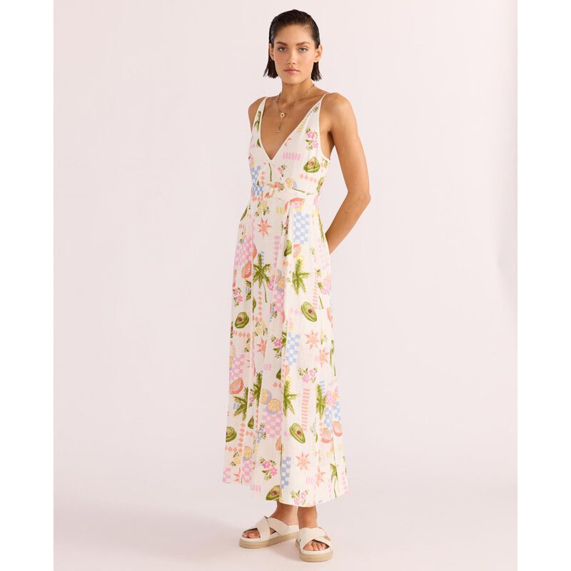 MINKPINK Gracie Panel Midi Dress image number 3